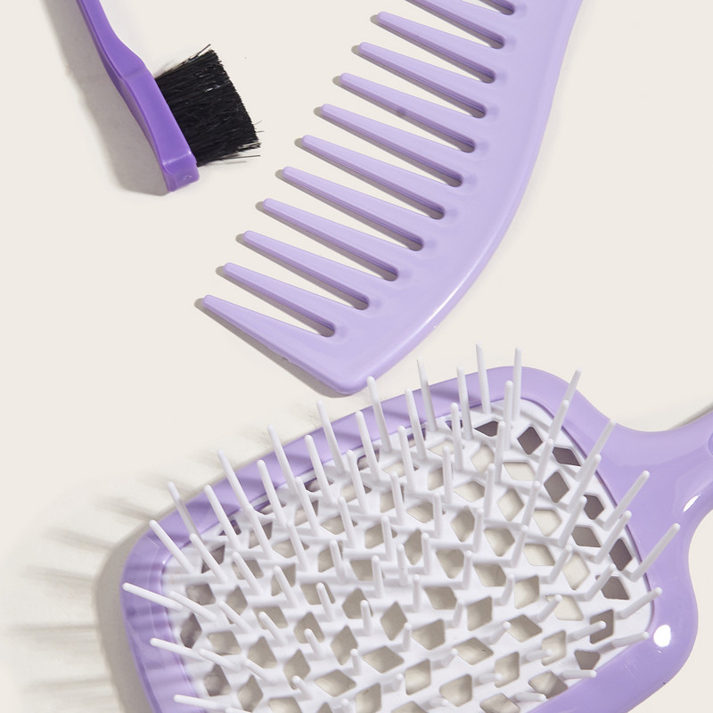 Mokri i suhi češljevi Češalj za zamršenu kosu Četka za raščešljavanje Češljevi za masažu s velikom pločom Izdubljene četke za kosu Brijački češalj Salon