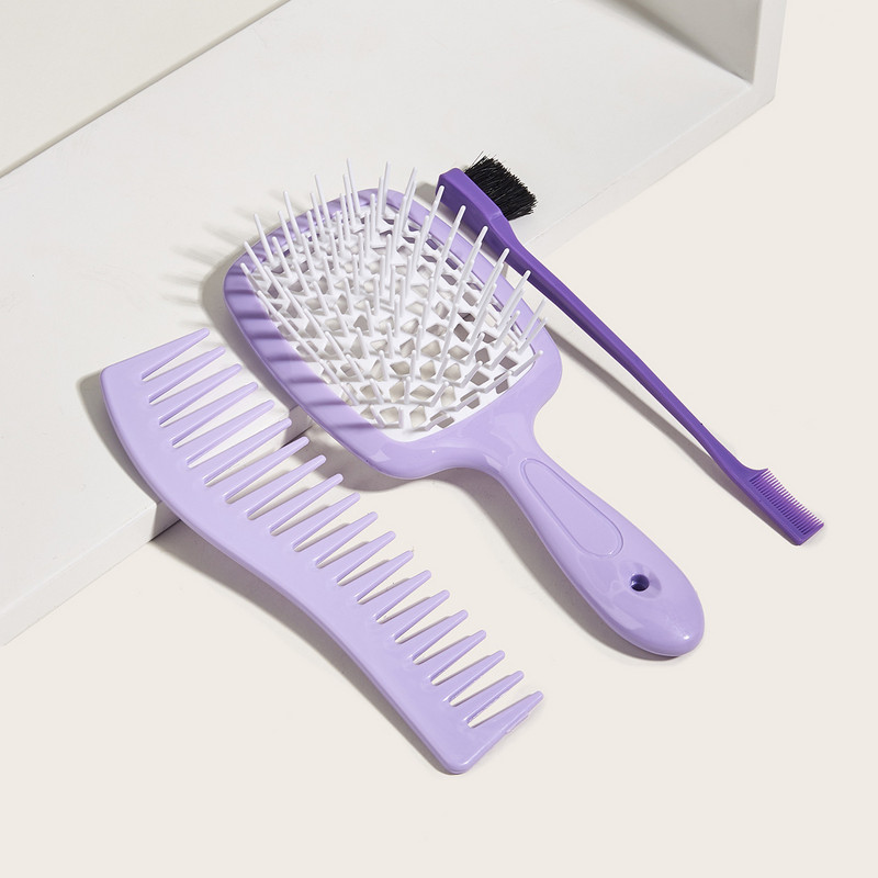 Mokri i suhi češljevi Češalj za zamršenu kosu Četka za raščešljavanje Češljevi za masažu s velikom pločom Izdubljene četke za kosu Brijački češalj Salon