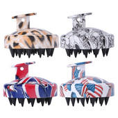 Masseerija šampoonihari, käsitsi peanaha massaažihari, pehme ränikarbiga harjastab peanahka, koorib ja eemaldab