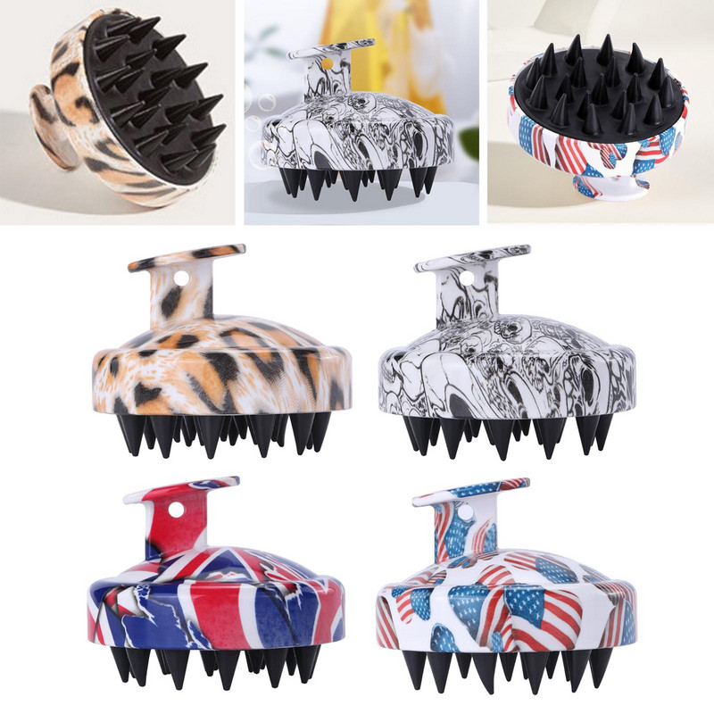 Masseerija šampoonihari, käsitsi peanaha massaažihari, pehme ränikarbiga harjastab peanahka, koorib ja eemaldab