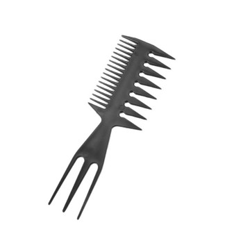 2X Двустранен гребен за стилизиране с широки зъби Вилица за коса Гребен Инструмент за салон за красота