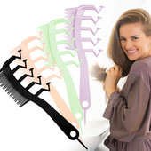 Uus 2-ühes Z-kujuline juuksekamm lokkis juuste kamm juukselõhikukamm Professionaalne antistaatiline massaažikam Kaasaskantavad juuste kujundamise tööriistad