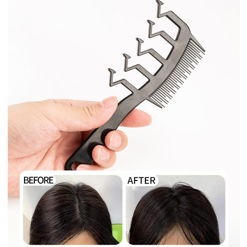 Uus 2-ühes Z-kujuline juuksekamm lokkis juuste kamm juukselõhikukamm Professionaalne antistaatiline massaažikam Kaasaskantavad juuste kujundamise tööriistad