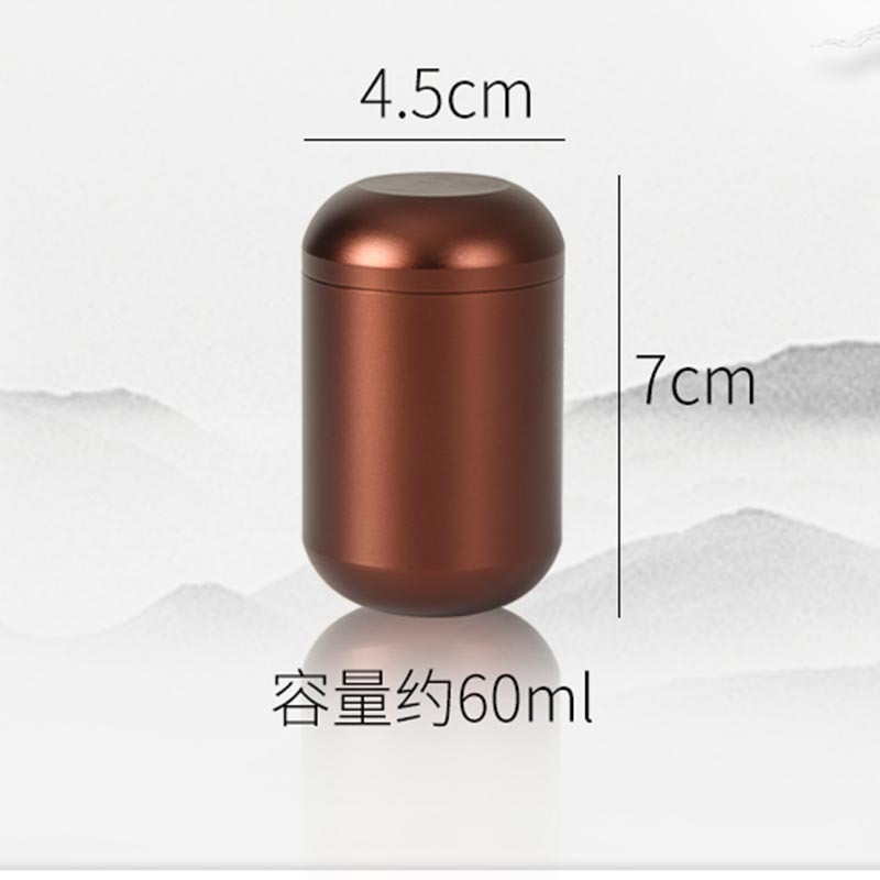 Mini hamvasztásos urnák kisállat macska kutyának / embernek, jól lezárt hamu koporsó temetésére Rozsdamentes acél hamvasztásos urna edény 60 ml