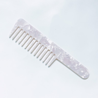 Modni frizerski češalj 2023. Novi vintage češalj od acetata, mramorirana djevojačka kosa s dugom drškom, antistatička kosa