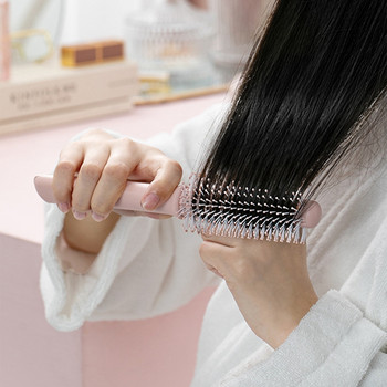Χτένισμα μαλλιών με ένα κλειδί γρήγορου καθαρισμού Γυναικεία βούρτσα μαλλιών Μαξιλάρι αέρα για το τριχωτό της κεφαλής Χτένισμα εργαλείο styling μαλλιών