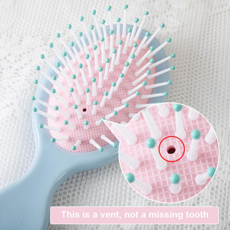 8 värvi silikoonist õhkpadja juuksekamm õhupadja auguga, hea elastsusega, juukseid ei kahjusta Keskkonnasõbralik tukukam