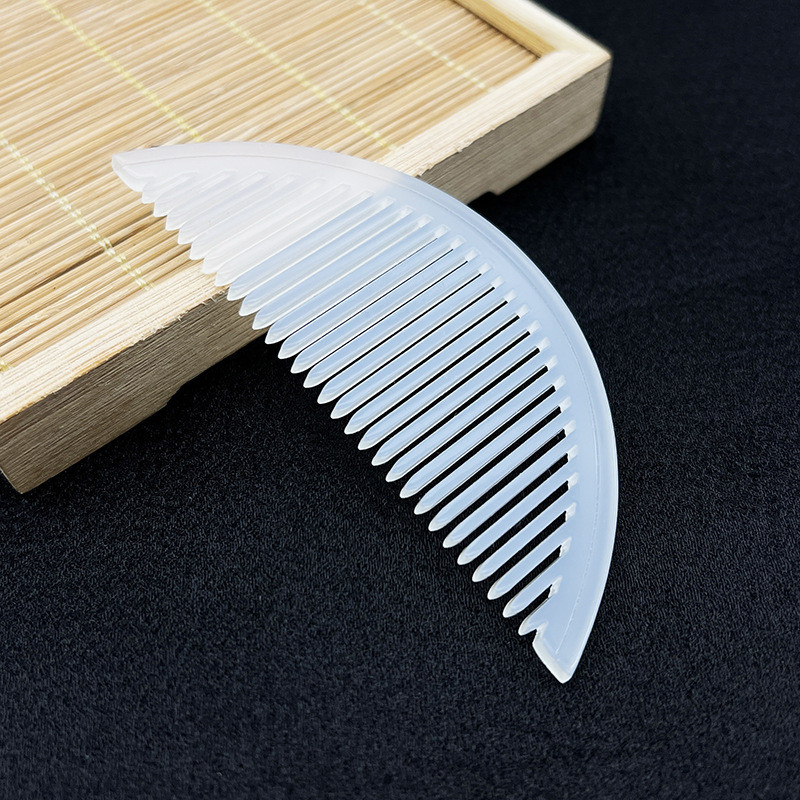 Akrüülist poolkuu kamm DIY Antiikpeakatted Retro juuksekamm ja antiiksed aksessuaarid