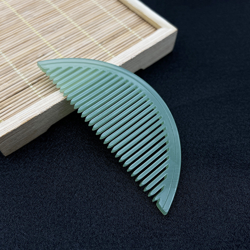 Akrüülist poolkuu kamm DIY Antiikpeakatted Retro juuksekamm ja antiiksed aksessuaarid