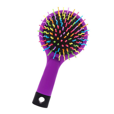 Rainbow Air Volume Paddle Četka za češljanje kose sa ogledalom za šminku Detangler Hair Curl Straight Massage Comb Brush Alat za oblikovanje kose