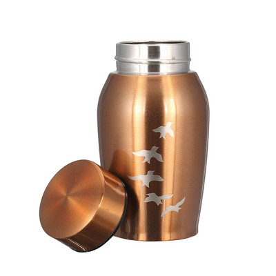 250 ml nerūdijančio plieno naminių gyvūnėlių urnos šunims katėms paukščių pelėms kremavimo pelenų atminimo karstas Kolumbariumo urna memorialinė kremavimo urna