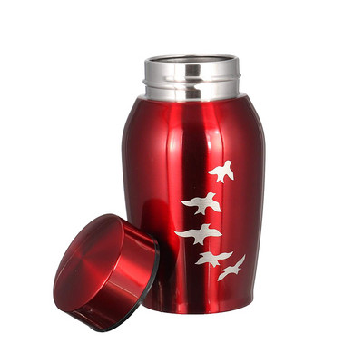 250 ml nerūdijančio plieno naminių gyvūnėlių urnos šunims katėms paukščių pelėms kremavimo pelenų atminimo karstas Kolumbariumo urna memorialinė kremavimo urna