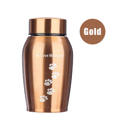 250 ml nerūdijančio plieno naminių gyvūnėlių urnos šunims katėms paukščių pelėms kremavimo pelenų atminimo karstas Kolumbariumo urna memorialinė kremavimo urna