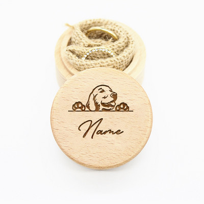 Εξατομικευμένο χαραγμένο ξύλινο κουτί αποθήκευσης δοντιών Προσαρμοσμένο όνομα Κουτί αναμνηστικών κατοικίδιων σκυλιών Γούνα γατών Κουτί αναμνηστικό δώρο απώλειας κατοικίδιου