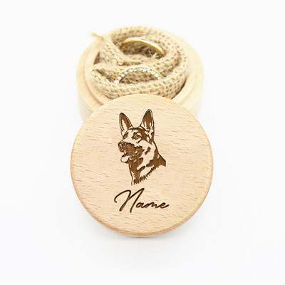 Εξατομικευμένο χαραγμένο ξύλινο κουτί αποθήκευσης δοντιών Προσαρμοσμένο όνομα Κουτί αναμνηστικών κατοικίδιων σκυλιών Γούνα γατών Κουτί αναμνηστικό δώρο απώλειας κατοικίδιου