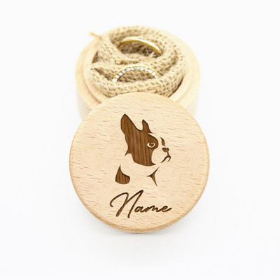Εξατομικευμένο χαραγμένο ξύλινο κουτί αποθήκευσης δοντιών Προσαρμοσμένο όνομα Κουτί αναμνηστικών κατοικίδιων σκυλιών Γούνα γατών Κουτί αναμνηστικό δώρο απώλειας κατοικίδιου