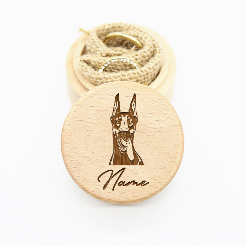 Εξατομικευμένο χαραγμένο ξύλινο κουτί αποθήκευσης δοντιών Προσαρμοσμένο όνομα Κουτί αναμνηστικών κατοικίδιων σκυλιών Γούνα γατών Κουτί αναμνηστικό δώρο απώλειας κατοικίδιου