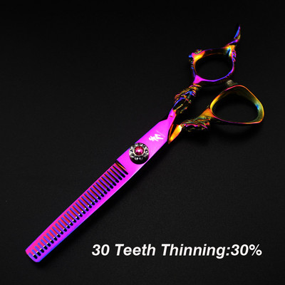 6" värvilised roostevabast terasest juuksekäärid Professionaalsed juuksuri käärid juuksuri tööriist Lamedaks lõigatud hammaste hõrenemise lõikamiseks juuksurisalong
