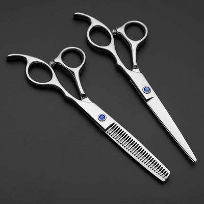 6" Sharp Hair Scissors Professional Hairdressing Scissors Barber Tool Ψαλίδι Flat Cut Teeth Thinning Cut Hair Trimmers