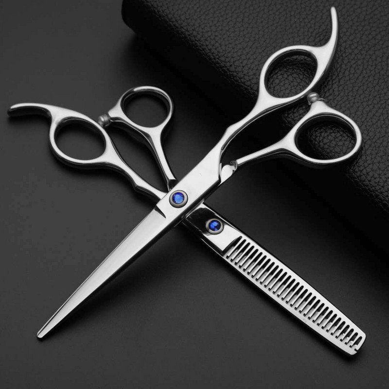 6" Sharp Hair Scissors Professional Hairdressing Scissors Barber Tool Ψαλίδι Flat Cut Teeth Thinning Cut Hair Trimmers