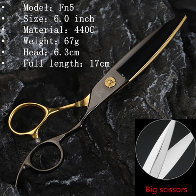 Fnlune 6.0 Profesionalne frizerske škare Salon Brijački pribor Stroj za šišanje Šišanje za stanjivanje Frizerske škare