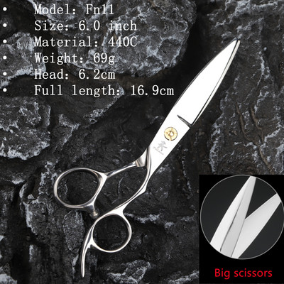 Fnlune 6.0 Profesionalne frizerske škare Salon Brijački pribor Stroj za šišanje Šišanje za stanjivanje Frizerske škare