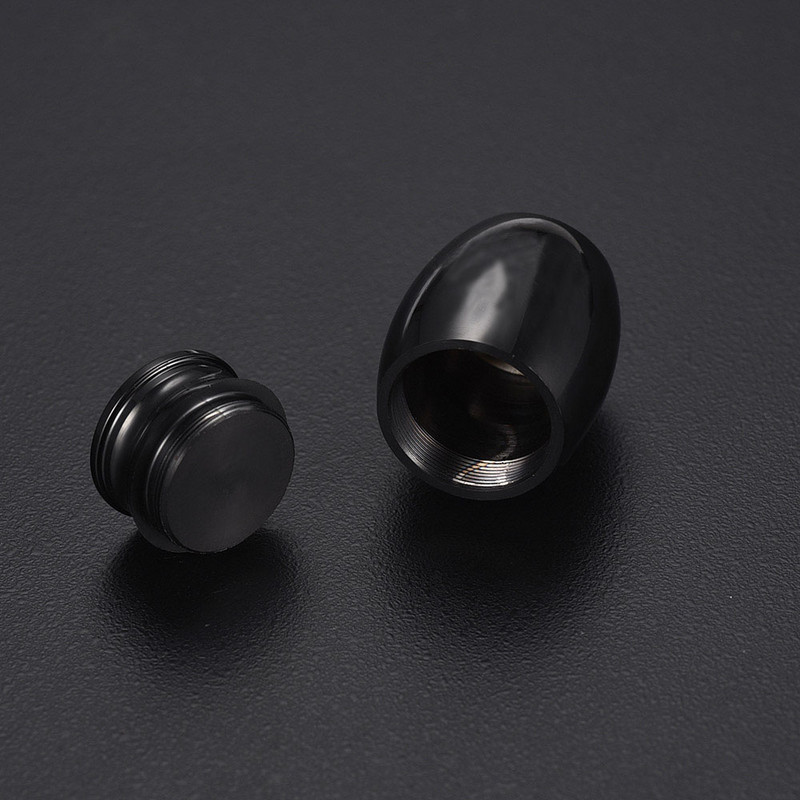16x25 mm metalne urne za kremiranje, pogrebne uspomene, urna za kremiranje pasa, crna urna za kremiranje