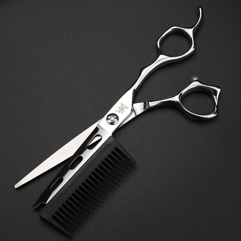 Integrirani češalj i škare od 6 inča, frizerske škare za šišanje, izrađene od čelika 440C u Japanu