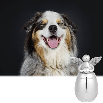 Φτερά αγγέλου με καρδιά Mini Urns For Human Ashes Θήκη για Ashes Κράμα μετάλλων Αποτέφρωσης Μνημείο Pet Dog Cat Bird Ash