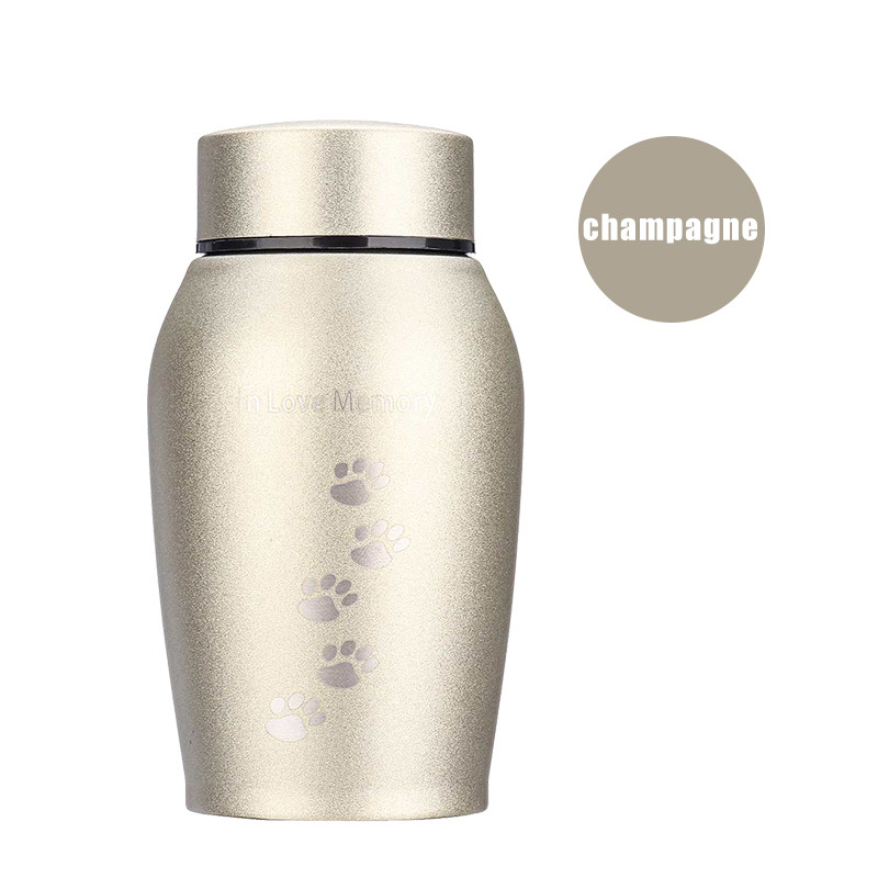 250ml Nerūdijančio plieno urnos Naminiai gyvūnai Šunys Katės Paukščiai Pelės Kremavimas Pelenai Urna Gyvūnų atminimo karstas Kolumbariumas Naminių gyvūnų memorialai