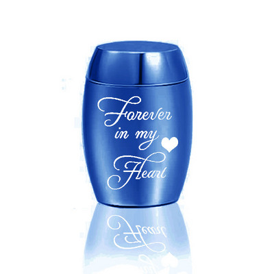 Mini graviruotos kremavimo urnos naminiams gyvūnėliams žmonių pelenų karstas Laidotuvių meilės nerūdijančio plieno kremavimas naminių gyvūnėlių mylėtojams