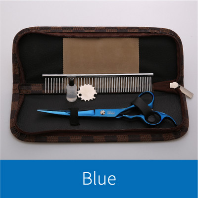 Fenice Uue disainiga 7,0-tollised allapoole kumer tera 25-kraadised kumerad käärid lemmikloomade hooldamiseks