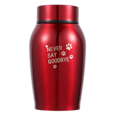 Lemmikloomade tuha koerte urnid tuha jaoks Koerte pitseeritud prügikirst roostevabast terasest tuhapurk