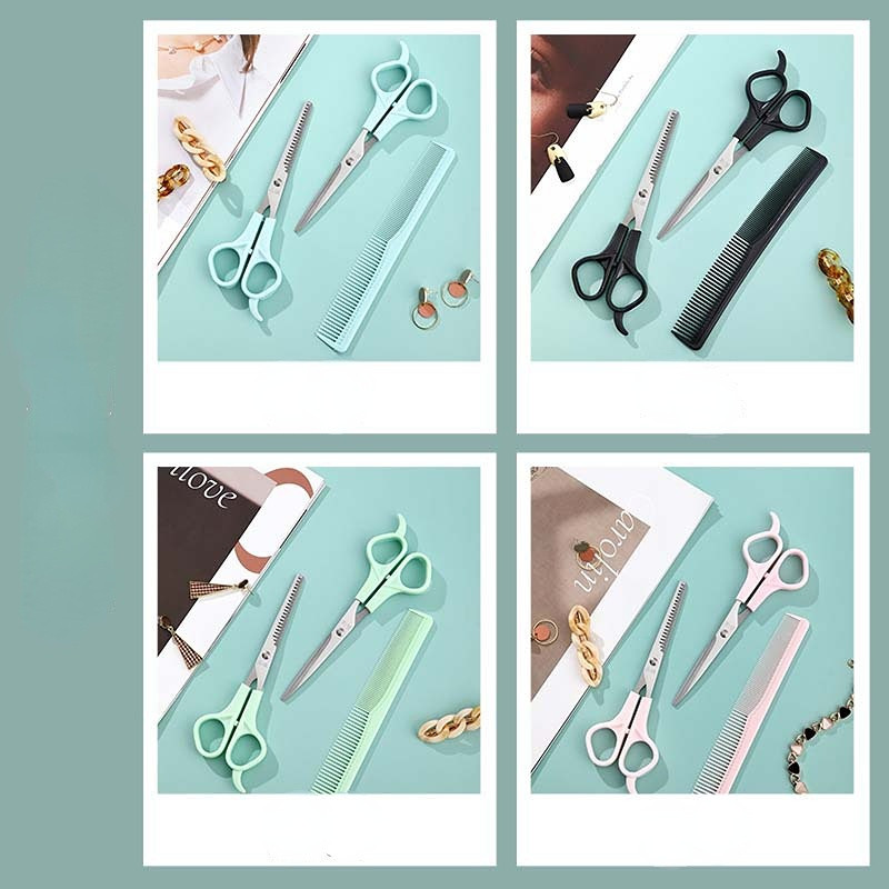 Ψαλίδι κομμωτηρίου 3 τμχ Εργαλείο κιτ ψαλιδιού 6 ιντσών για κούρεμα χτένα αραιών μαλλιών Αξεσουάρ κουρείου Ψαλίδι κομμωτηρίου κομμωτηρίου