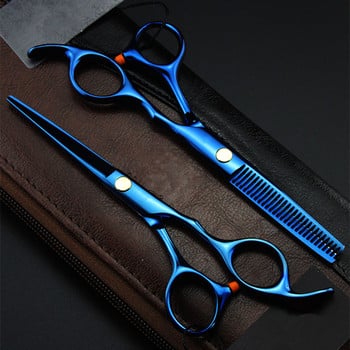 професионална Япония 6cr 5.5 6 \'\' ножици за подстригване изтъняване на прическа бръснар makas ножици за подстригване комплект фризьорски ножици