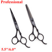 5,5 6 Japanese Steel 440C Hair Scissors Professional Hairdressing Scissor Υψηλής ποιότητας Barber Scissors Thinning Cutting Set 9030
