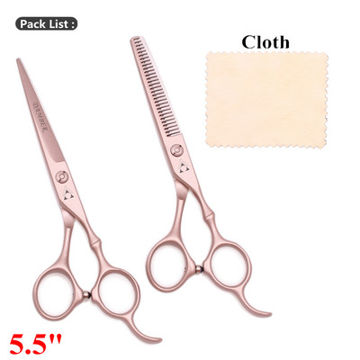 5,5 6 Japanese Steel 440C Hair Scissors Professional Hairdressing Scissor Υψηλής ποιότητας Barber Scissors Thinning Cutting Set 9030