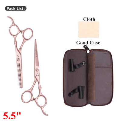 5,5 6 Japanese Steel 440C Hair Scissors Professional Hairdressing Scissor Υψηλής ποιότητας Barber Scissors Thinning Cutting Set 9030