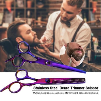Професионални фризьорски ножици Аксесоари за бръснари Изтъняваща коса Метални ножици Ножици за зъби Инструмент за оформяне Ножици за подстригване
