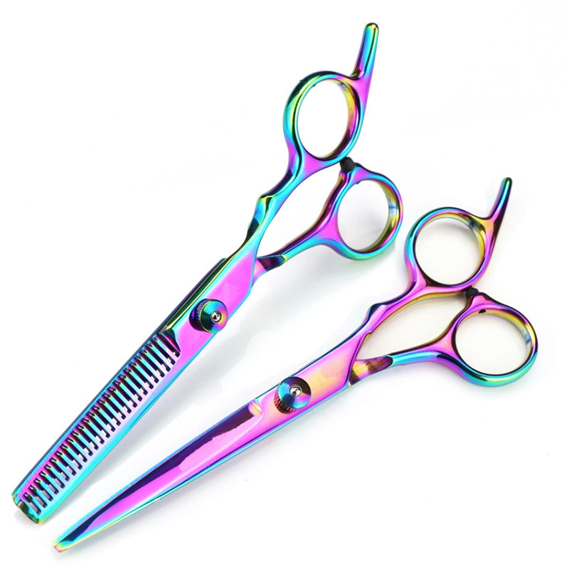 Professionaalsed juuksuri käärid juuksuri aksessuaarid Juuste hõrenemine, lõikamine metallist käärid hambakäärid Styling Tool lõikekäärid