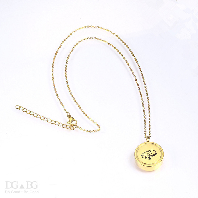 Medál kutyáknak Urna Hamvasztás Kisállat Emlékékszer Urna Medál Emlékmű Mancs sorozat Állati nyitható Medál ékszerek hamuhoz