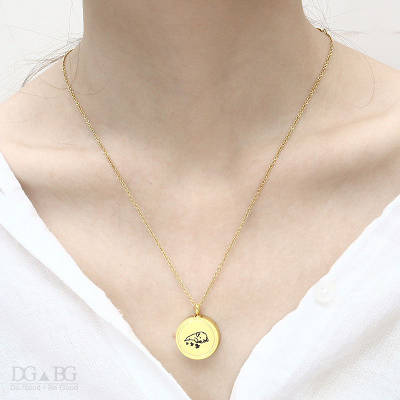 Medál kutyáknak Urna Hamvasztás Kisállat Emlékékszer Urna Medál Emlékmű Mancs sorozat Állati nyitható Medál ékszerek hamuhoz