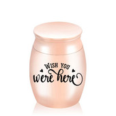 Väike tuhastamisurn lemmikloomade või inimeste tuha jaoks mälestuseks väike tuhakonteiner matusemälestuspurk - soovin, et oleksite siin