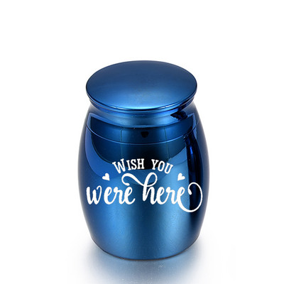 Väike tuhastamisurn lemmikloomade või inimeste tuha jaoks mälestuseks väike tuhakonteiner matusemälestuspurk - soovin, et oleksite siin