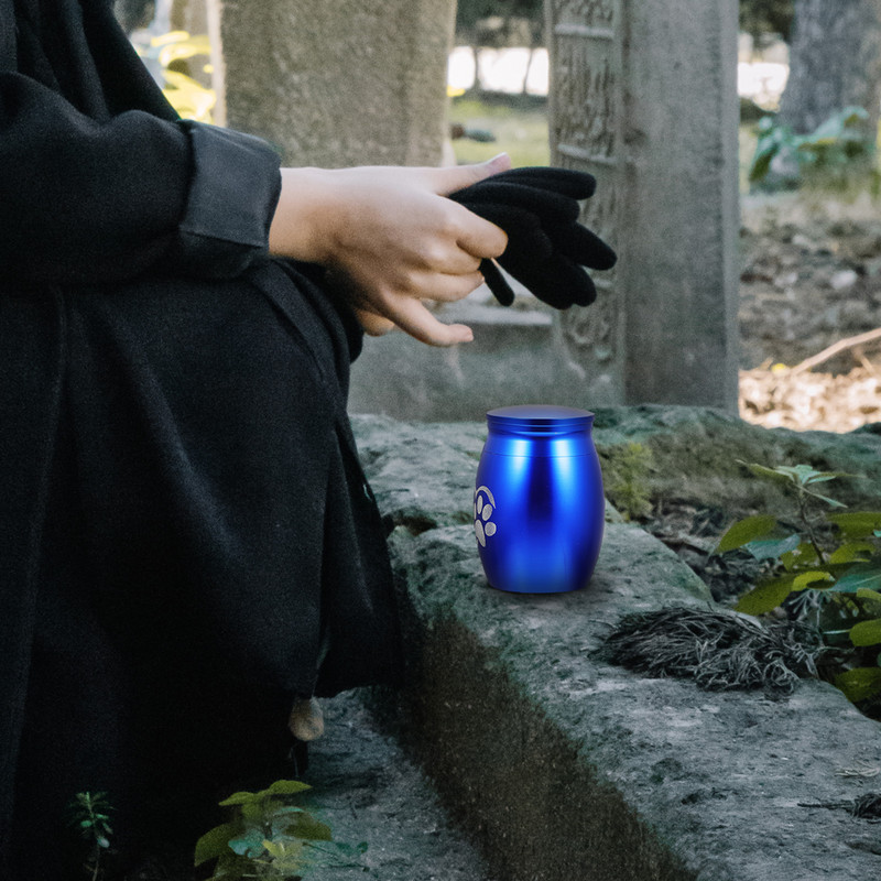 Nerūdijančio plieno naminių gyvūnėlių urnos šunų kremavimo dėžė pelenams kačių urnos pelenams Maža šunų urna Didelė naminių gyvūnėlių urna kačių urna