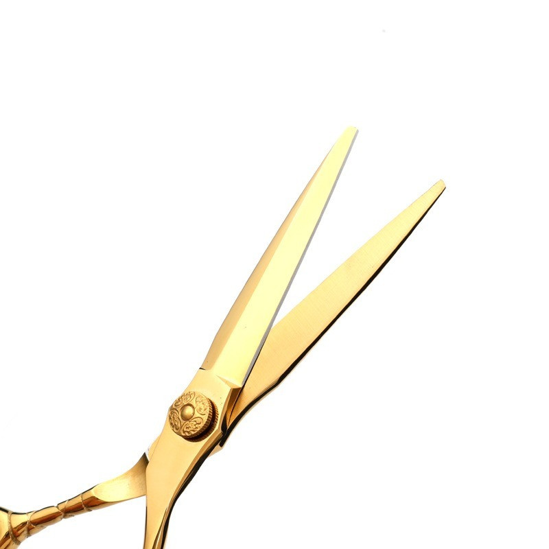 Profesionalne 6 & 5,5 inča Njemačka 440c zlatne škare za kosu set za rezanje brijač škare za šminkanje frizerske škare