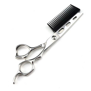 Най-новите популярни ножици за коса със свалящ се гребен Фризьорски ножици Комплект гребени Ножици за подстригване 440C Японска стомана