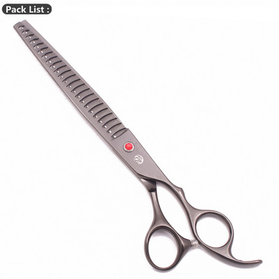 Purple Dragon 8-tollised koerahoolduskäärid Jaapan 440C Koer Chunker Käärid Loomade Harvenduskäärid Punane Teemanthai hambad Z3005