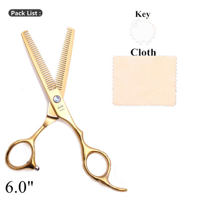 Kirpyklos ploninimo žirklės dvipusės 5,5 colio 6 colių Japonijos nerūdijančio plieno profesionalios kirpyklų žirklės dantų žirklės