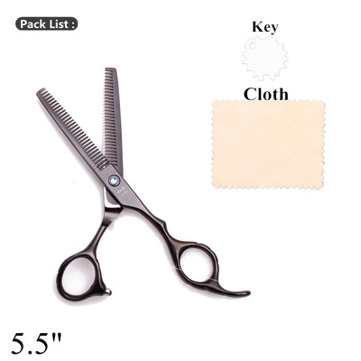 Kirpyklos ploninimo žirklės dvipusės 5,5 colio 6 colių Japonijos nerūdijančio plieno profesionalios kirpyklų žirklės dantų žirklės